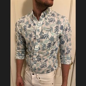 Palm print Club Monaco Shirt